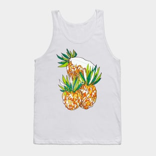 Summer Pineapples Line art Tank Top